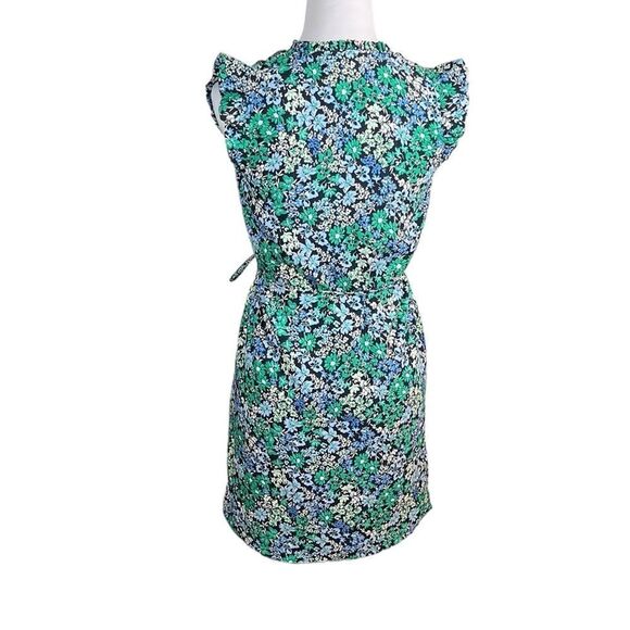 NWT Ann Taylor Floral Flutter Sleeve Dress, Size XS - Picture 3 of 8